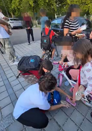 Distribution de kits scolaires à Strasbourg